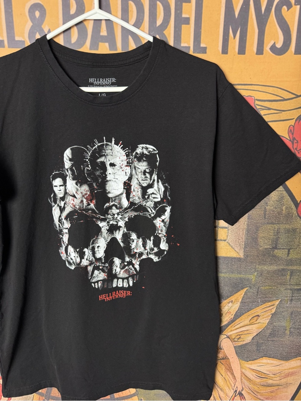Hellraiser Inferno Pinhead Horror Movie Graphic T-Shirt